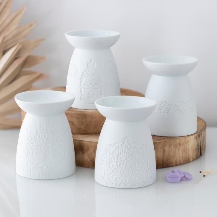 White Ceramic Oil Burners SS22